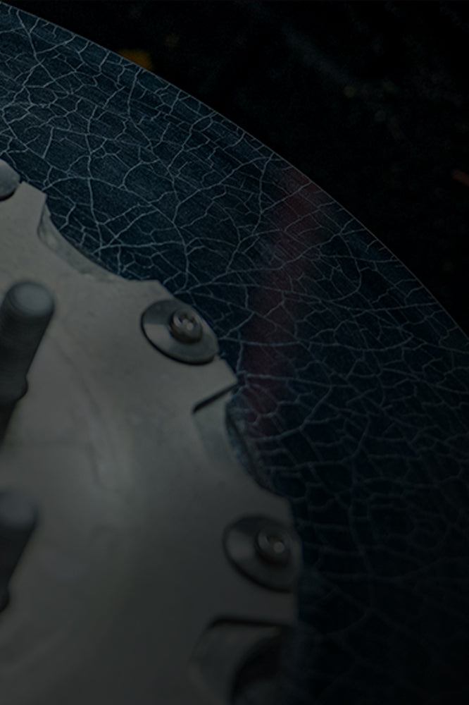 A TTSPORT carbon ceramic brake rotor.