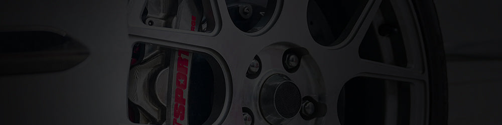 A chrome TTSPORT Mono series 6-piston big brake kit.