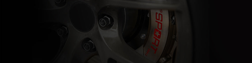A chrome TTSPORT Racing Series big brake kit.