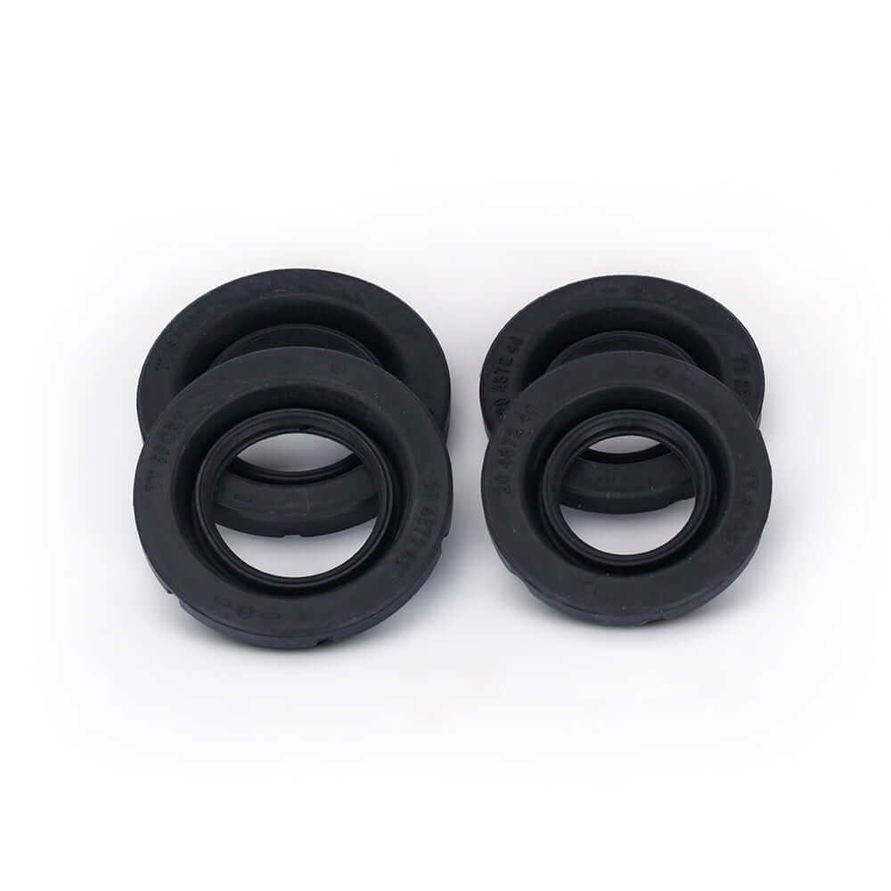A set of dust boot for brake caliper pistons, made with high quality rubber.